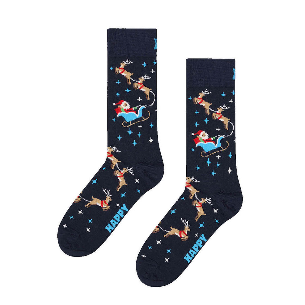Ανδρικές καί γυναικείες κάλτσες HAPPY SOCKS  sleigh sock Multicolor